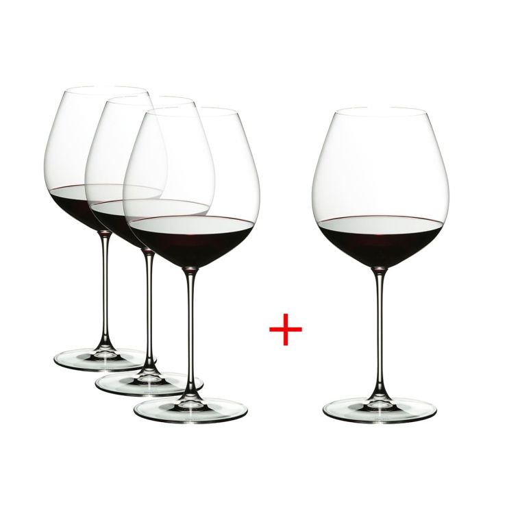 Riedel Veritas - Coffret de 4 verres à vin - Pinot Noir de l'ancien monde