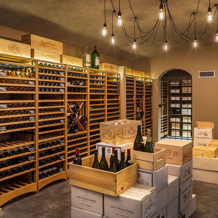 Meuble en chêne massif modulable pour cave à vin sur-mesure - Modulothèque