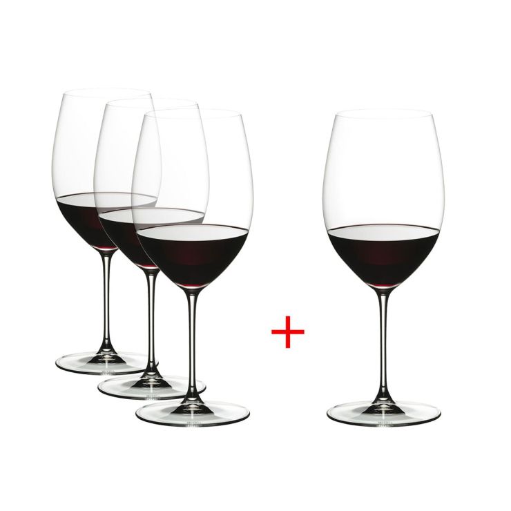 Riedel Veritas - Coffret de 4 verres à vin - Cabernet / Merlot
