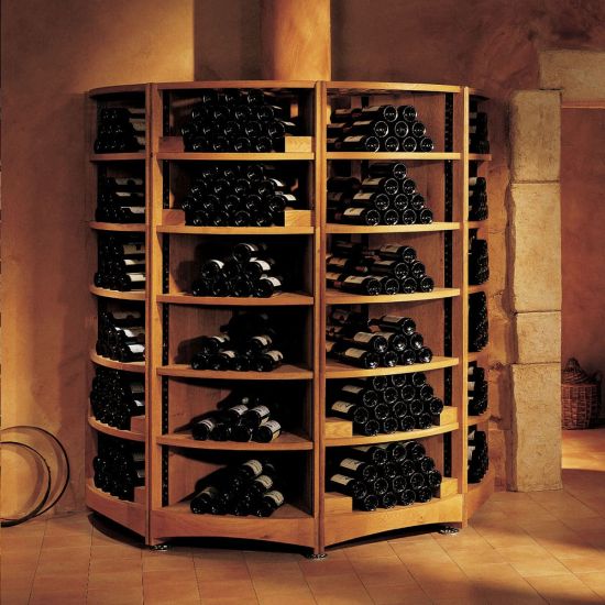 Meuble en chêne massif modulable pour cave à vin sur-mesure - Modulothèque Meuble en chêne massif modulable pour cave à vin sur-mesure - Modulothèque