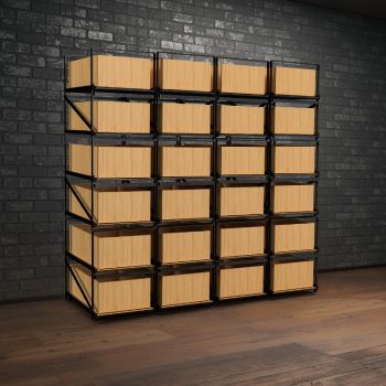 Système de rangement pour caisses de vin 12 bouteilles