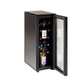 Bar à vin - mise à température et préservation des bouteilles entamées - 12 bouteilles Bar à vin - mise à température et préservation des bouteilles entamées - 12 bouteilles