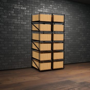 Système de rangement pour caisses de vin 12 bouteilles