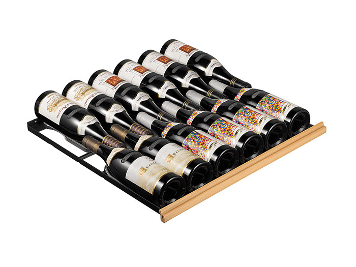 Clayette tiroir coulissante de cave à vin pratique avec emplacement pour organiser le rangement de tous les types de bouteilles