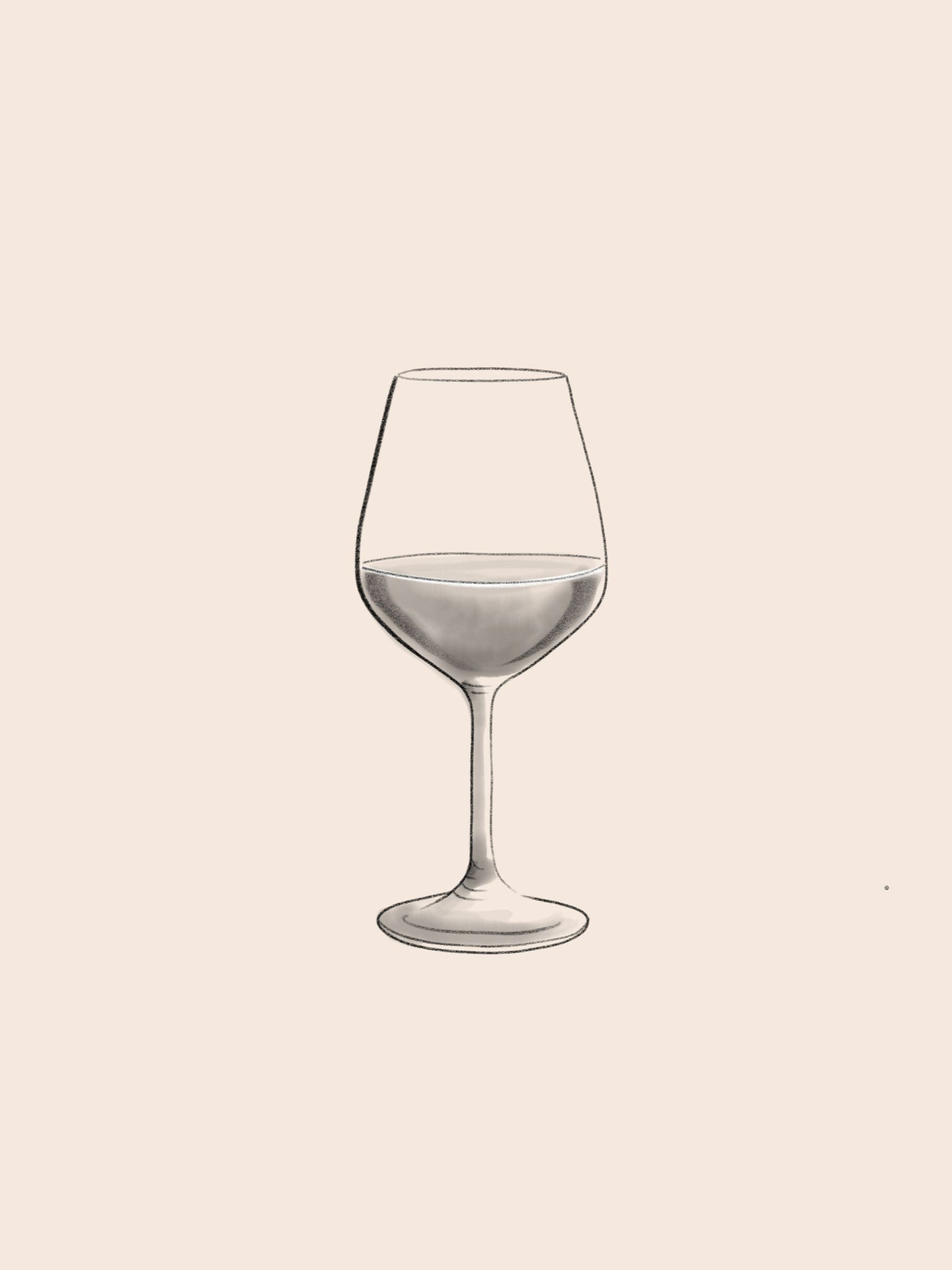 Illsutration verre de vin blanc