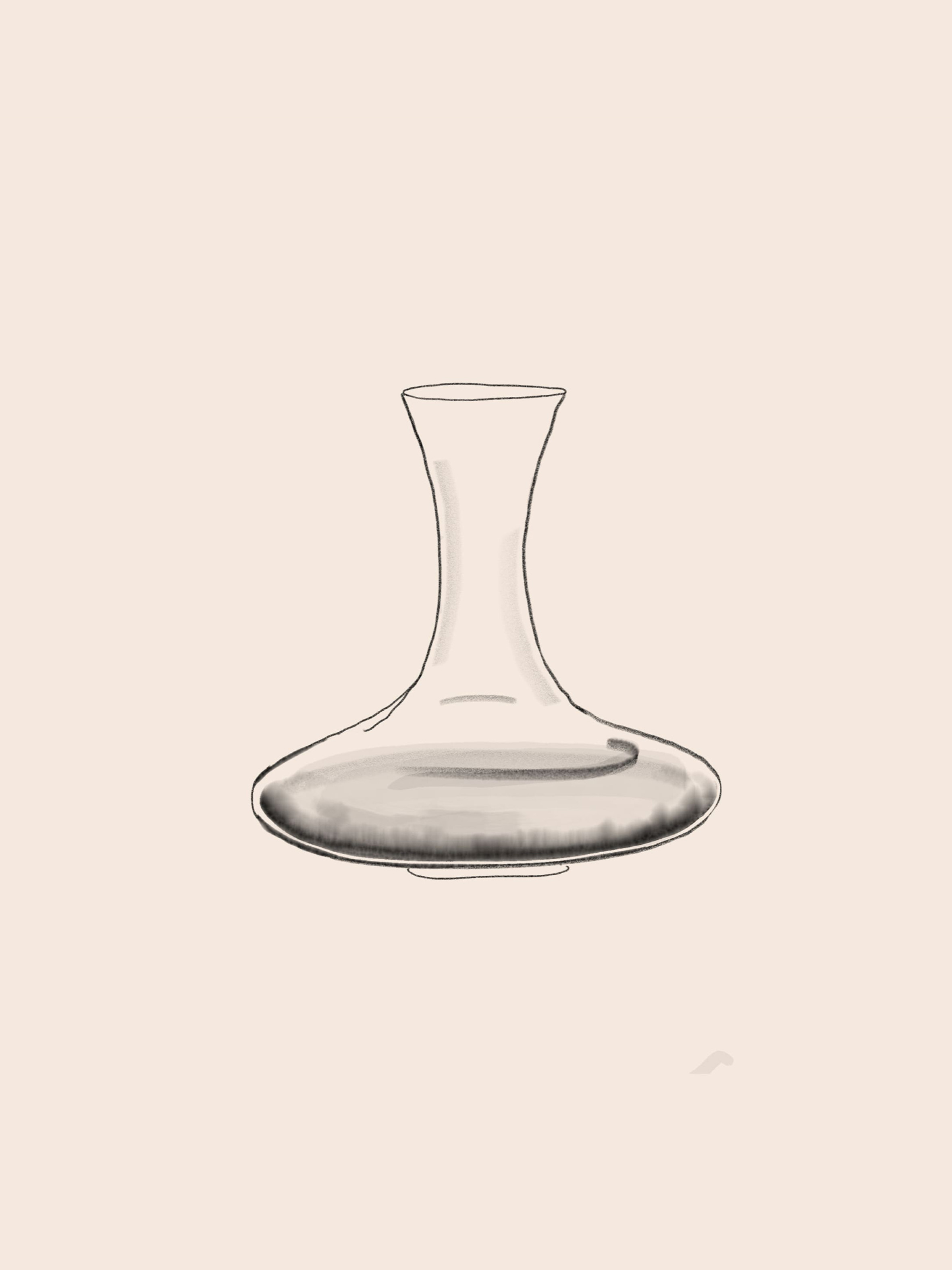 Illustration - carafe à décanter