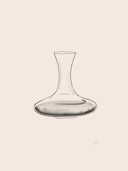 Illustration - carafe à décanter Illustration - carafe à décanter