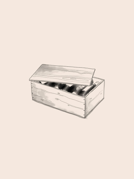 Illustration caisse de 12 bouteilles de vin Illustration caisse de 12 bouteilles de vin