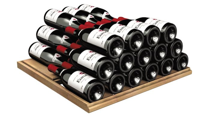 Étagère de stockage fixe permettant d'empiler un grand nombre de bouteilles et d'augmenter sa capacité de stockage du vin.