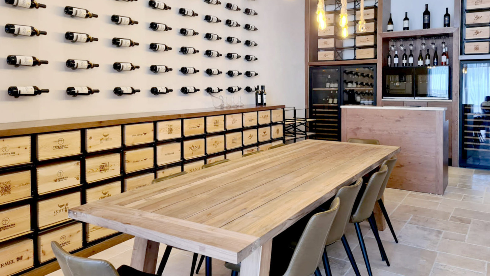 Rangement de cave à vin - Modules de rack vin à assembler pour stocker 2 caisses de vin. Mobilier design. Rangement de cave à vin - Modules de rack vin à assembler pour stocker 2 caisses de vin. Mobilier design.