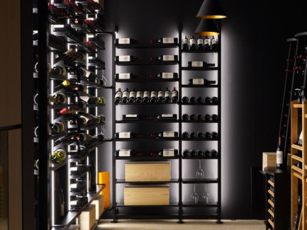etagere-rangement-vin-solide-acier-aluminium-noir-aerien-modulable-fixation-mur-plafond-hauteur-adaptable-modulo-x-eurocave