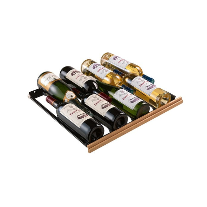 Étagère coulissante - Clayette 8 bouteilles avec support individuel repositionnable permettant de ranger toutes les formes et formats de bouteilles. Étagère coulissante - Clayette 8 bouteilles avec support individuel repositionnable permettant de ranger toutes les formes et formats de bouteilles.