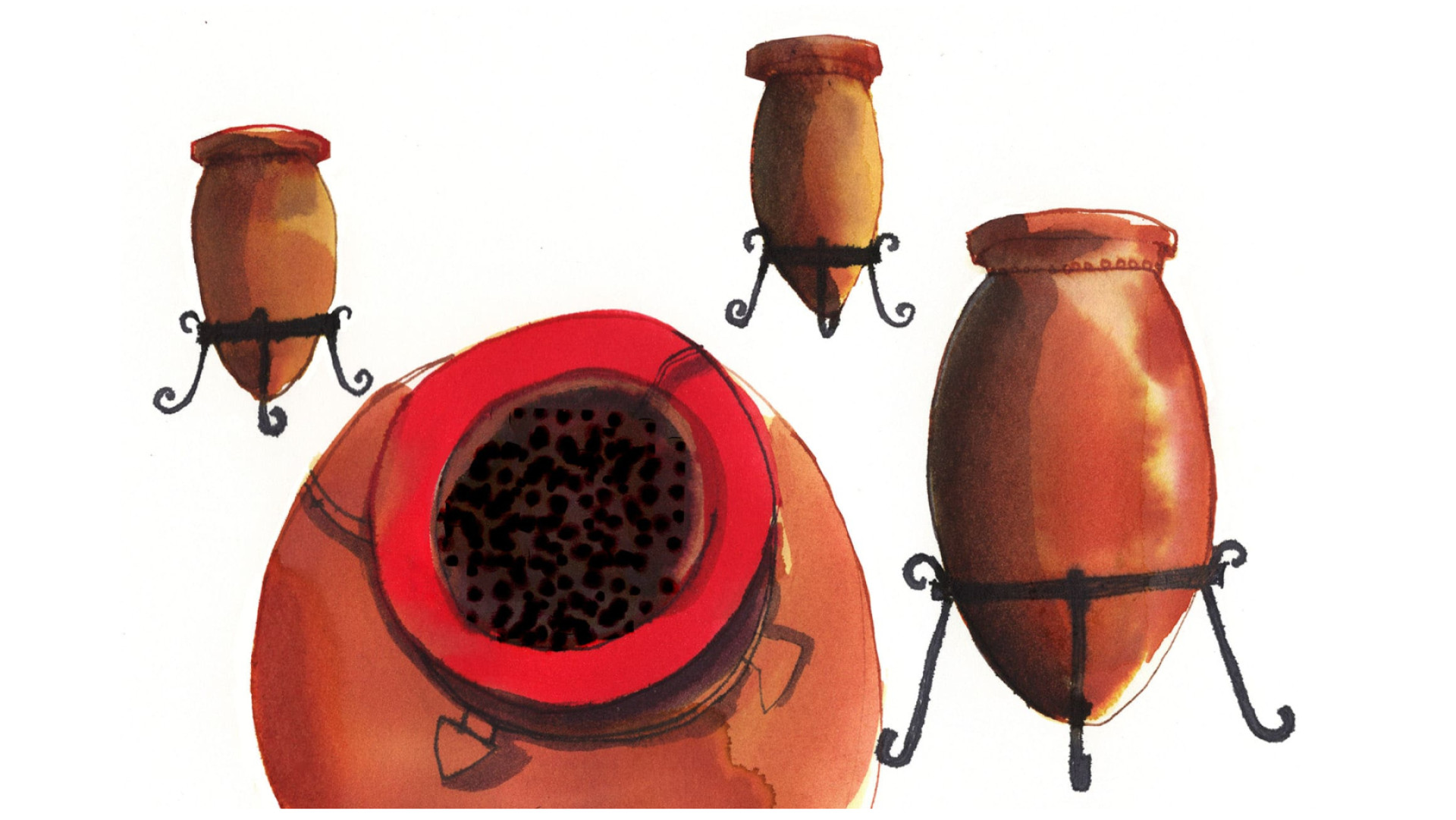 Les amphores scientifiques - Illustration de Rebecca Bradley Les amphores scientifiques - Illustration de Rebecca Bradley